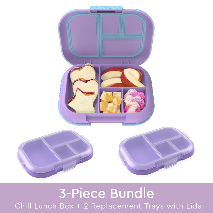Bentgo Chill Kids Lunch Box & 2 Extra Trays with Lids V9