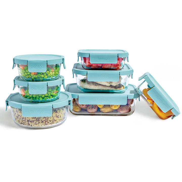 Bentgo Glass Leak-Proof Food Storage Set (14-Piece) L6