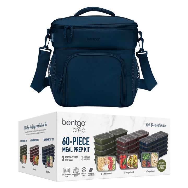 Bentgo Prep Deluxe Bag & 60-Piece Meal Prep Container Set P2