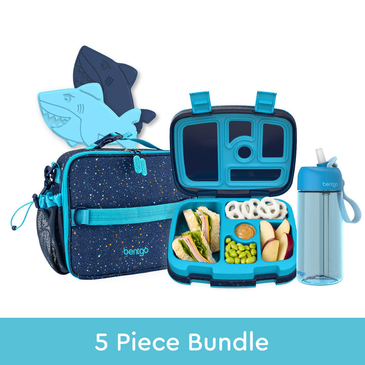 Bentgo Kids Prints Lunch 5-Piece Set with Ice Packs S5
