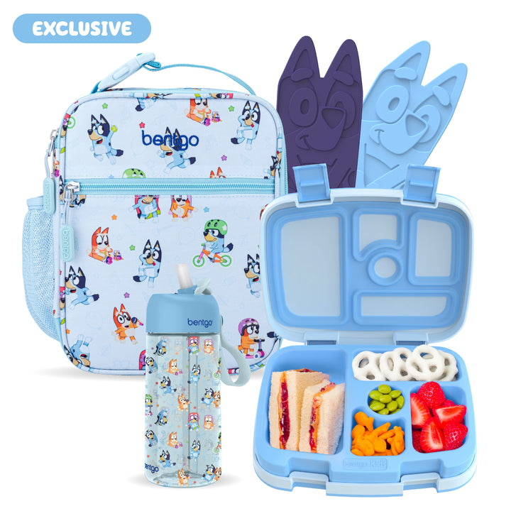 Bentgo + Bluey Kids Prints 5-Piece Lunch Box Set Z3