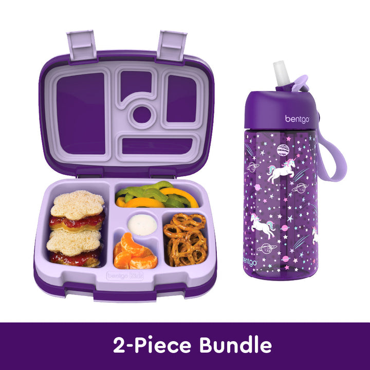 Bentgo Kids Prints Lunch Box & Water Bottle J4
